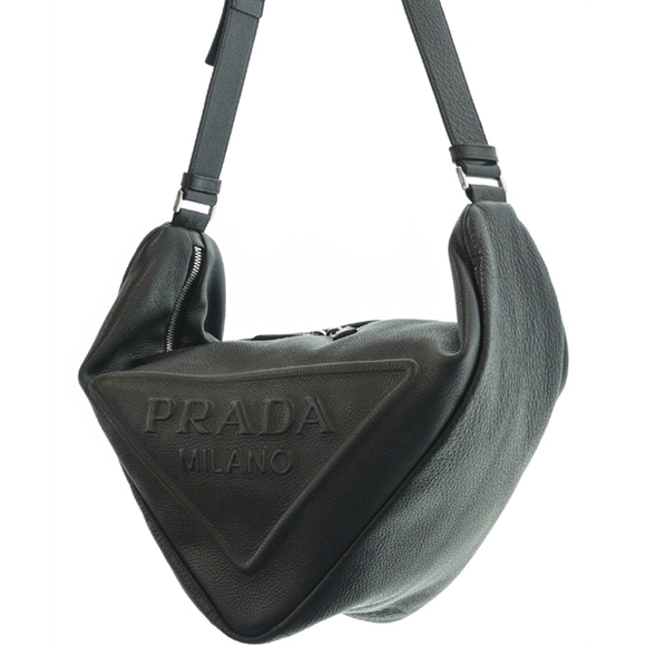 Prada Triangle Dino Bag Bag Leather Vitello for Shoulder Women - Picture 1 of 11